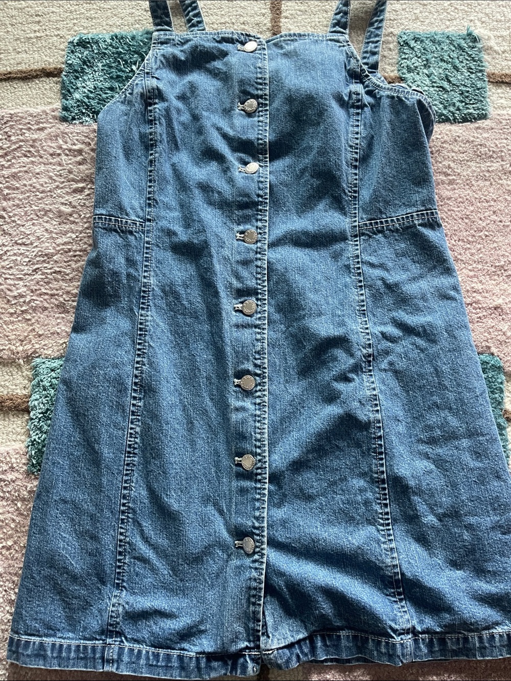 Alex Mill Blue Denim Button-Front Sundress - Picture 4 of 6